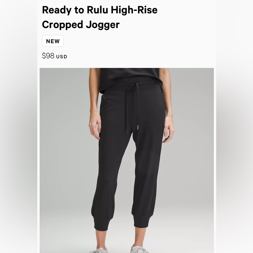 Size 6 lululemon jogger